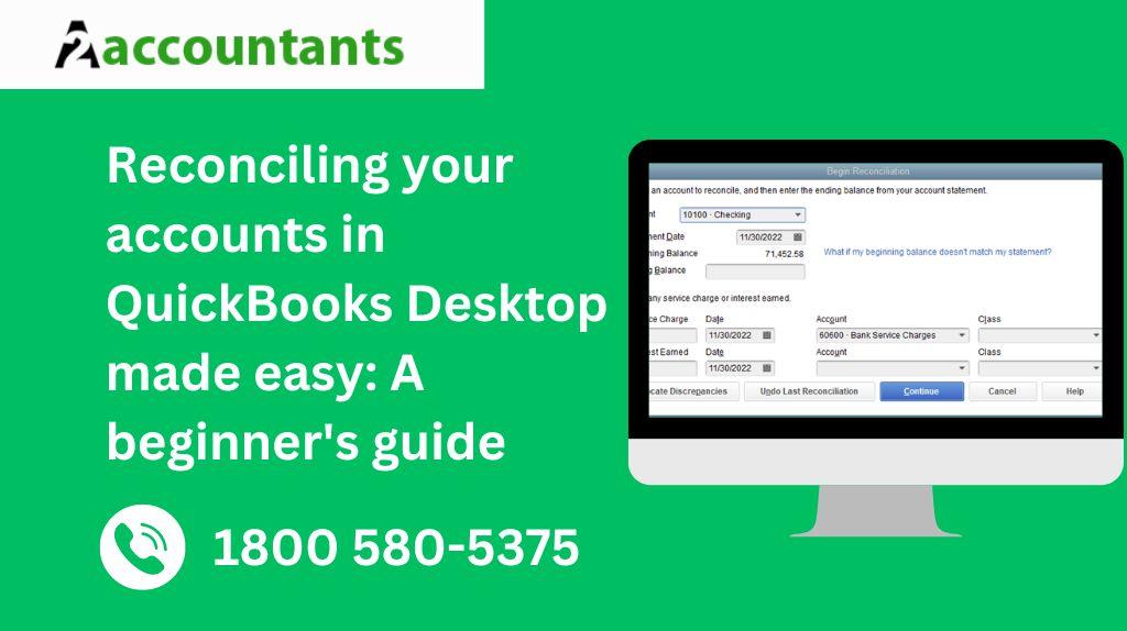 Reconcile your account in QuickBooks Desktop